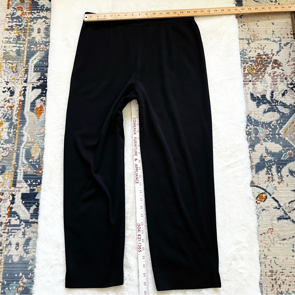 EXCLUSIVELY MISOOK PULL ON BLACK PANTS SIZE LARGE MINIMALIST CLASSIC MODERN - Picture 5 of 6